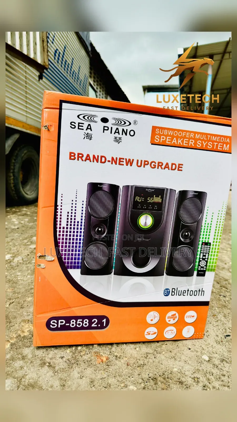 Seapiano Sp-858 2.1 Subwoofer Multimedia Speaker High Bass
