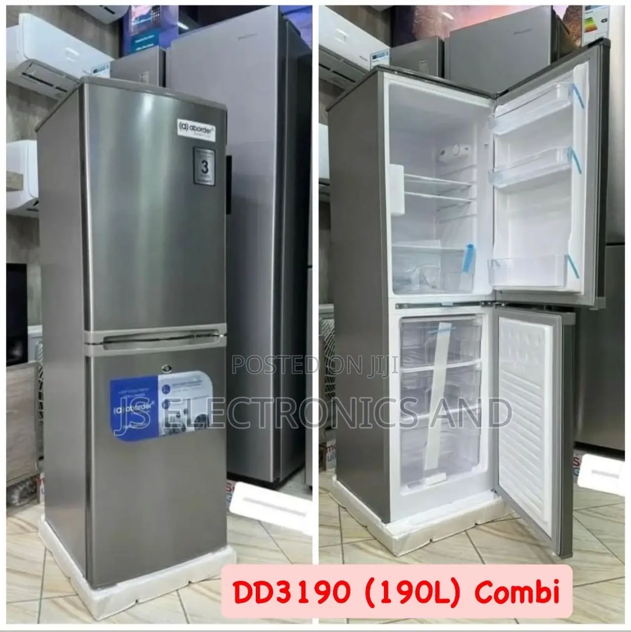 Aborder Fridge 190 Liter Combi 2 Doors Freezer Ipo Chini.