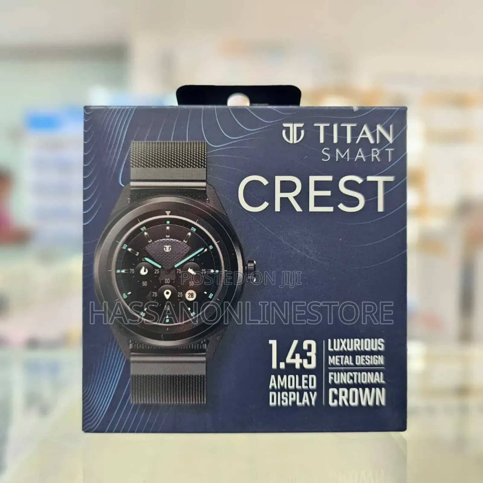 Titan Smartwatch Crest - Black
