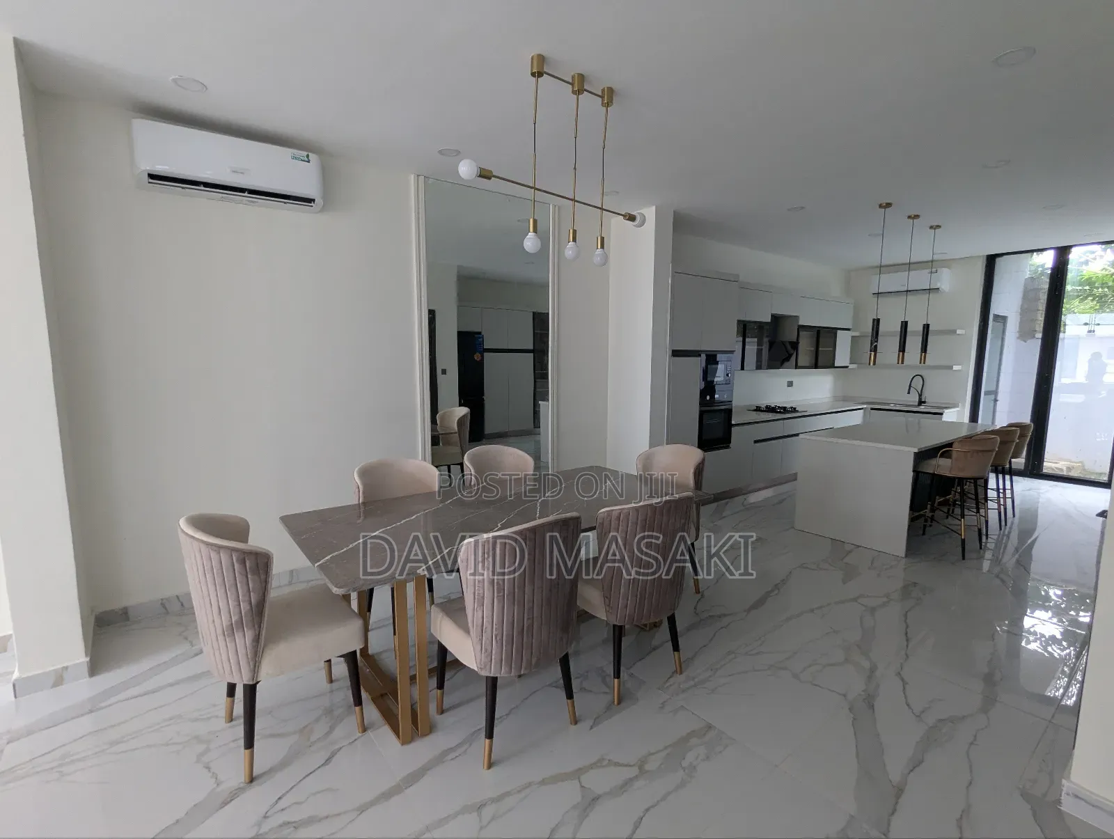 Furnished 5bdrm Villa in New Modern Villas, Masaki for rent