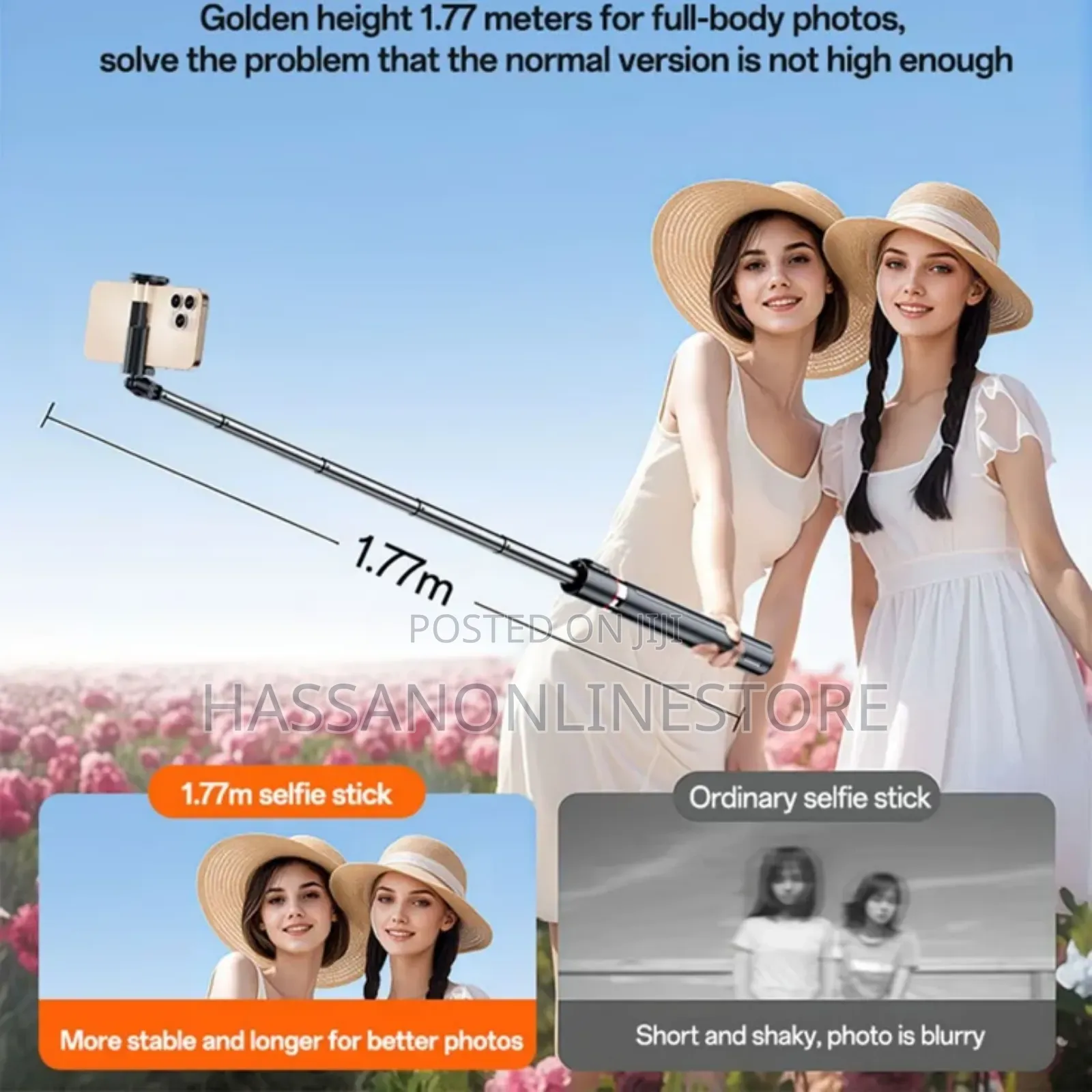Yesido Sf30 Very Long Selfie Stick Tripod Heavy Duty