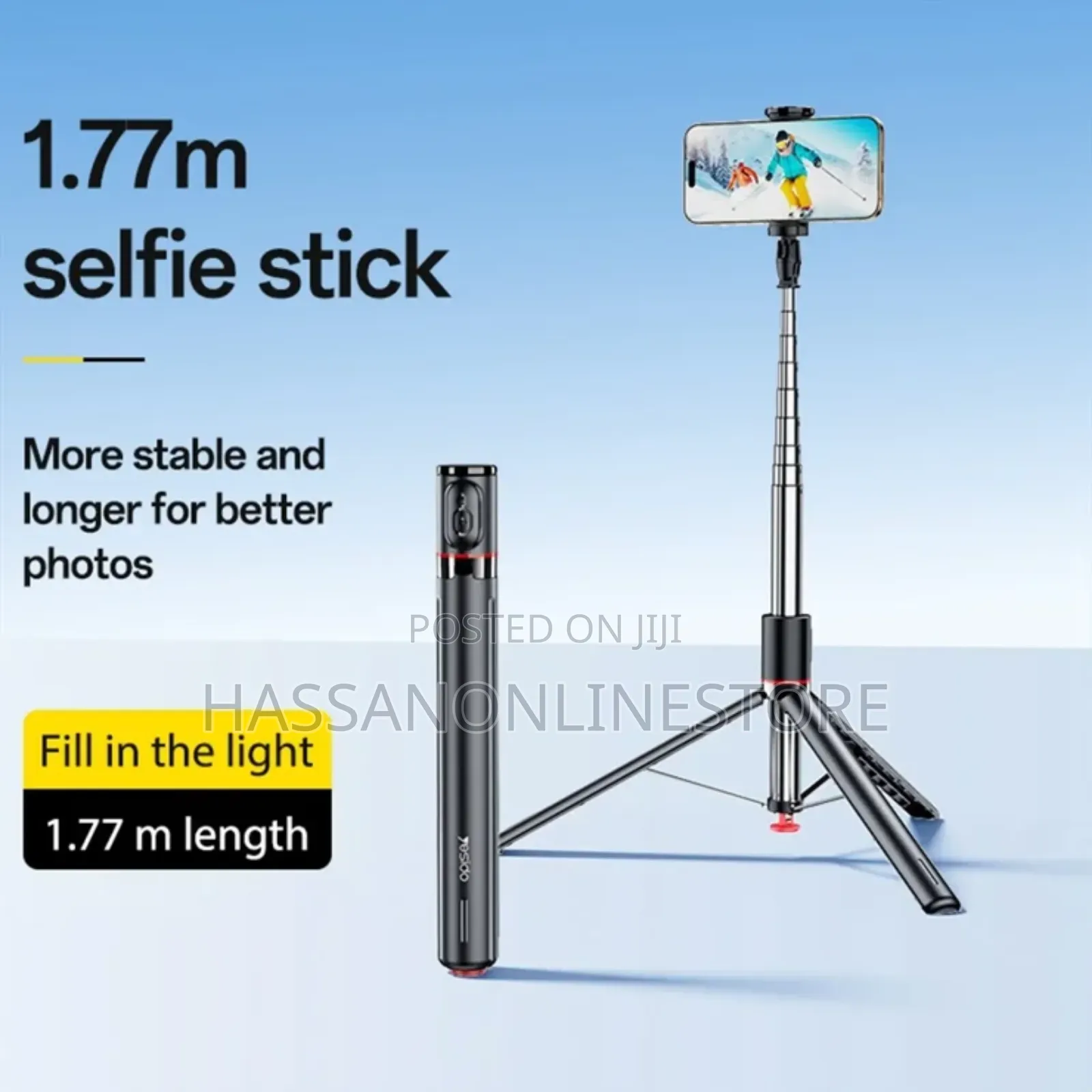 Yesido Sf30 Very Long Selfie Stick Tripod Heavy Duty
