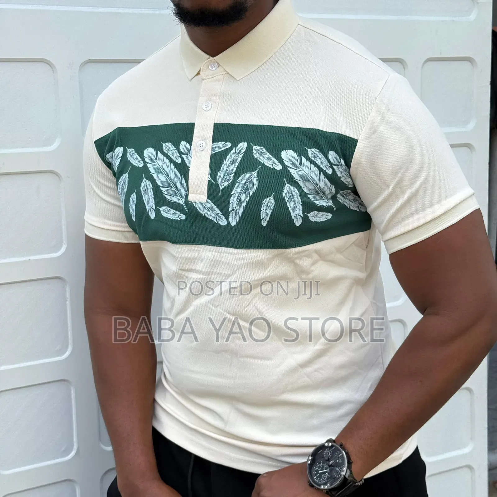 New Fashion Men's Polycotton Short-Sleeved Casual T-Shirts