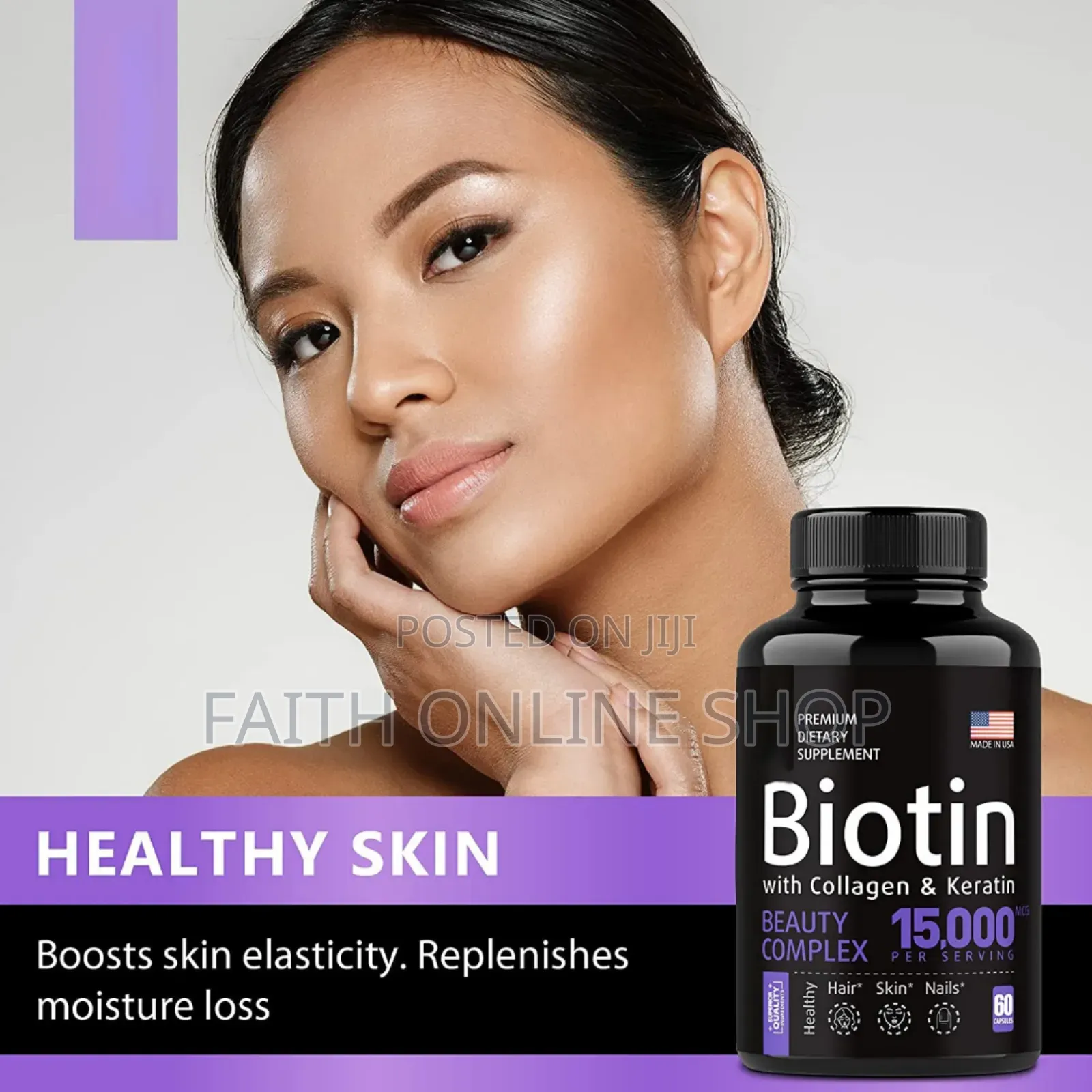 Biotin With Collagen Keratin 60capsule