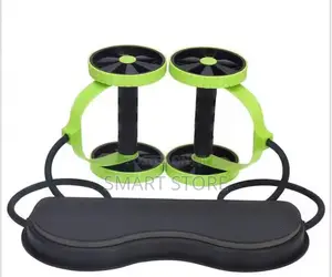 Ab Wheels Roller With Resistance Bands – Full Abdominal