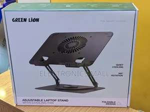 Green Lion Adjustable Laptop Stand With Cooling Fan