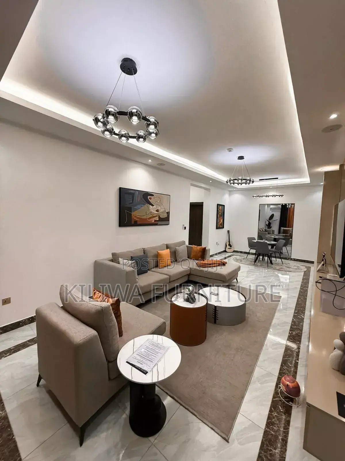 L Shape Sofa With Armchairs