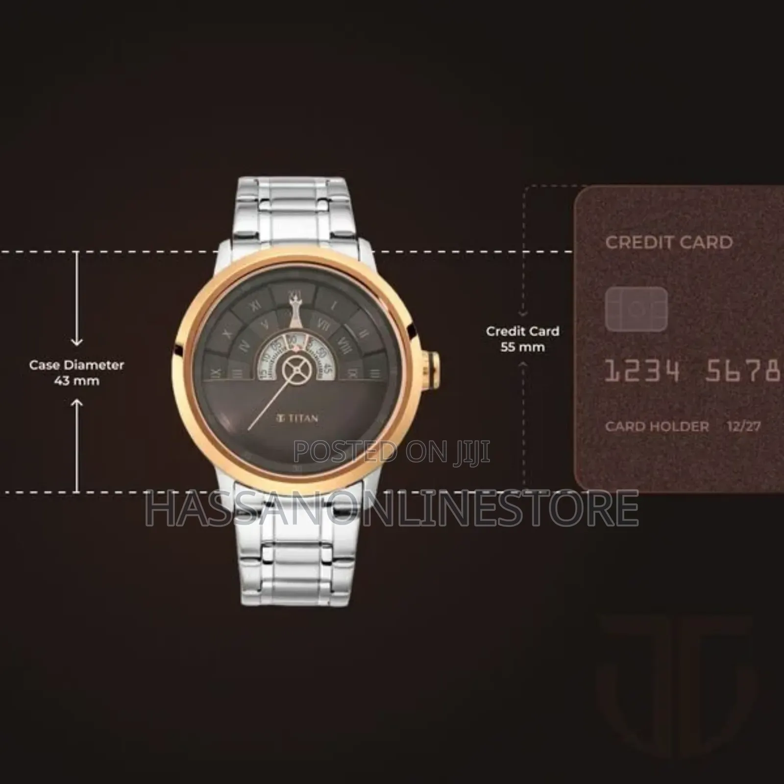 Titan Grandmaster Brown Dial Analog Watch for Men