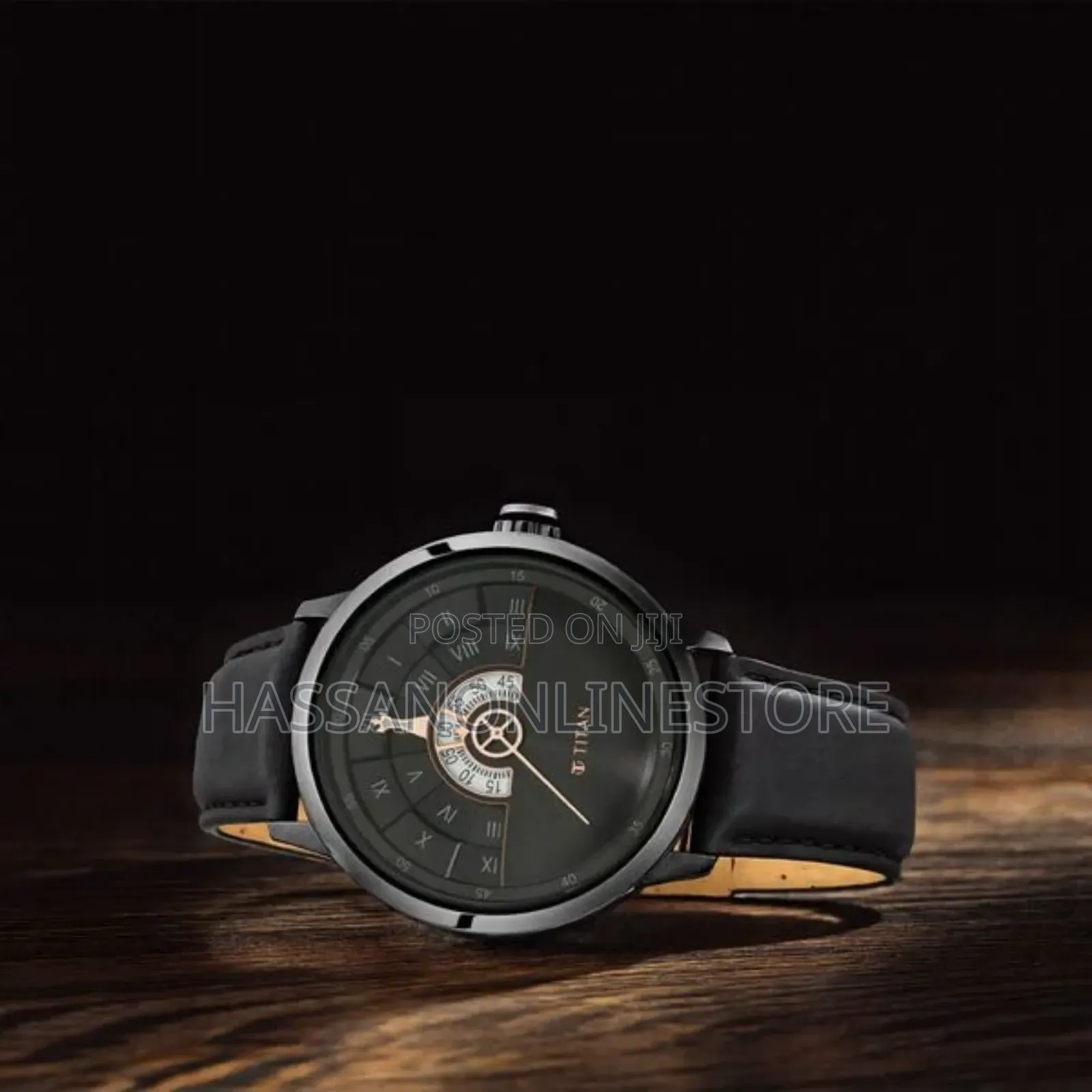 Titan Grandmaster Black Dial Quartz Analog Watch for Men