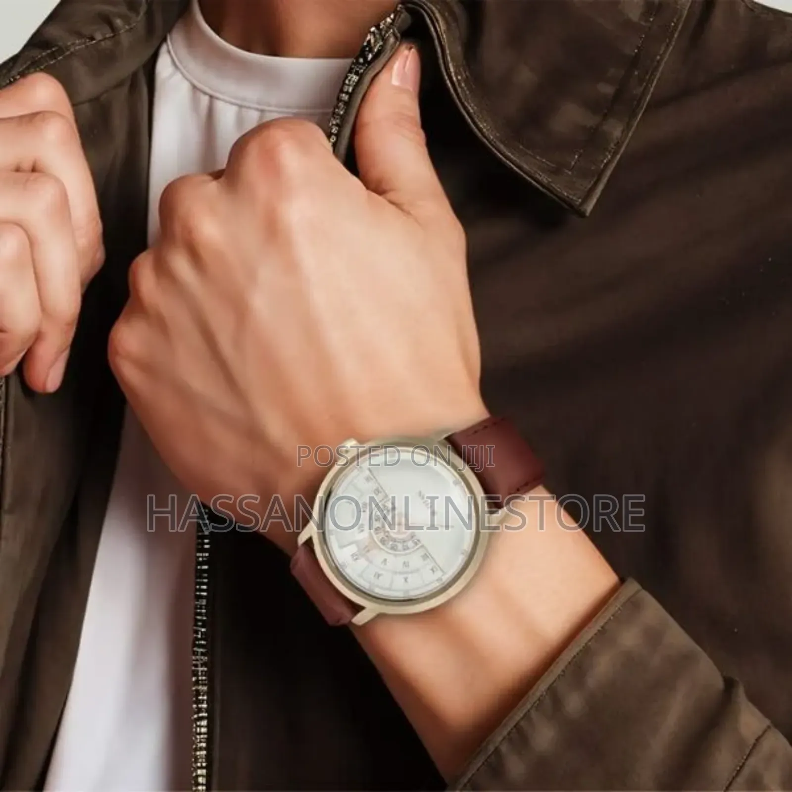 Titan Grandmaster White Dial Quartz Analog Watch for Men