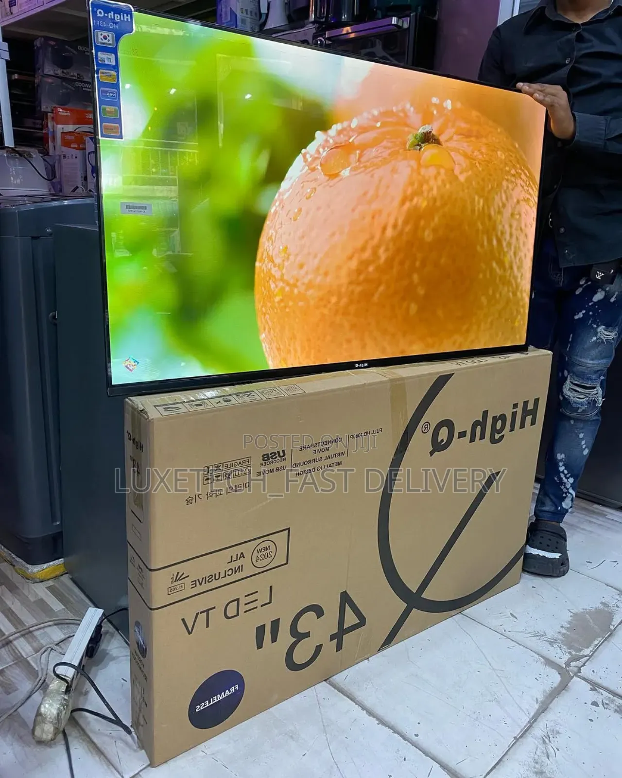 High-Q 43-Inches Smart Tv Full Hd Crystal Clear Display
