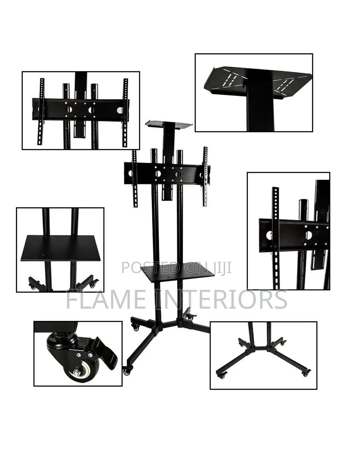 Tvcart-a Rolling Tv Stand Mobile Tv Cart