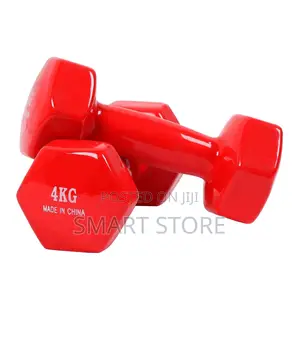 4kg Vinyl Dumbbell – Rubber Coated