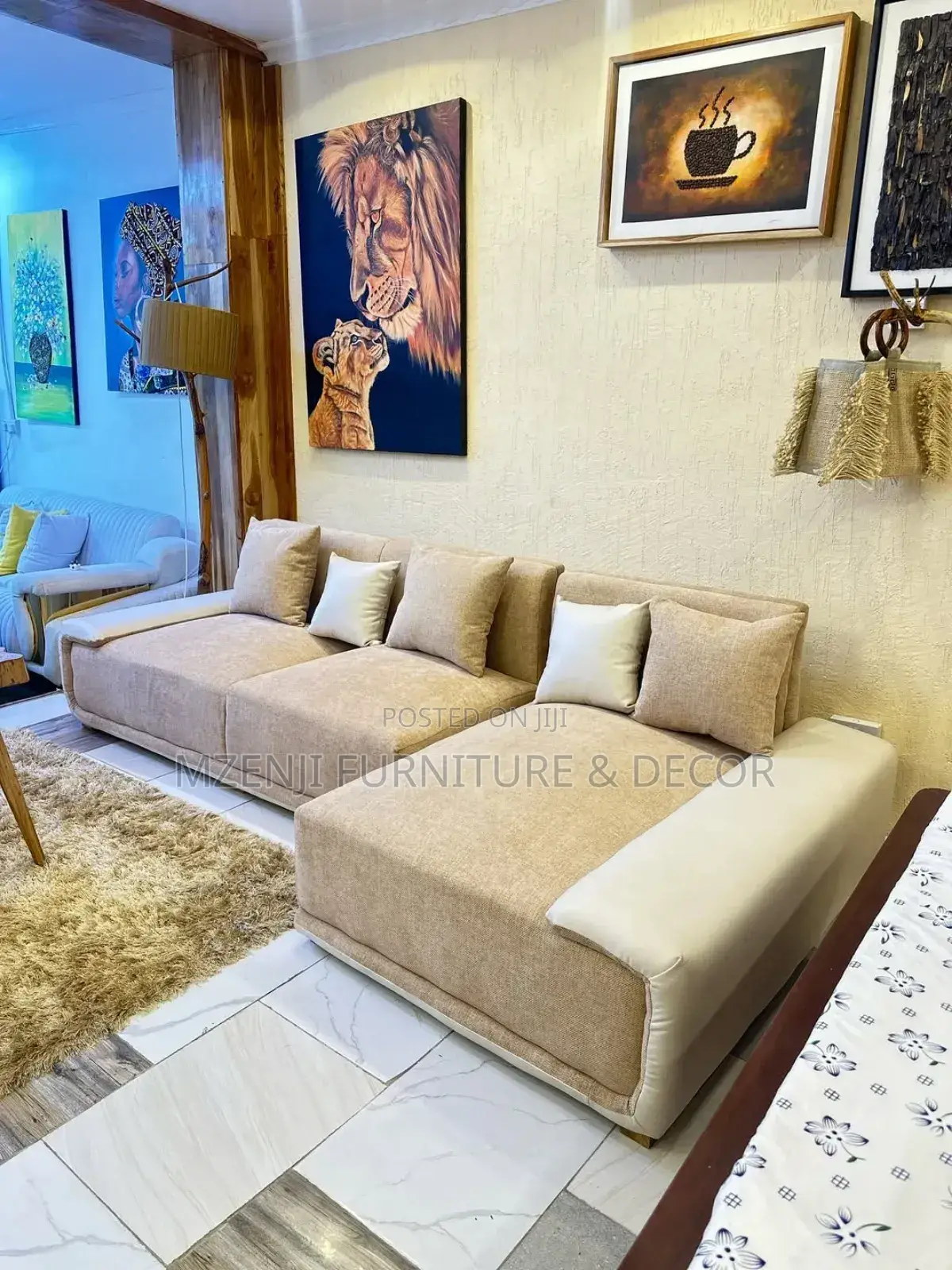 Luxury L Shaped Sofa 5 Seat