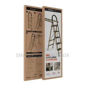 Porodo Lifestyle 5-Step Ladder Clothes Rack - Champagne