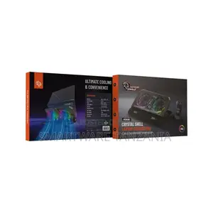 Porodo Gaming Crystal Shell Laptop Cooling Pad - Black