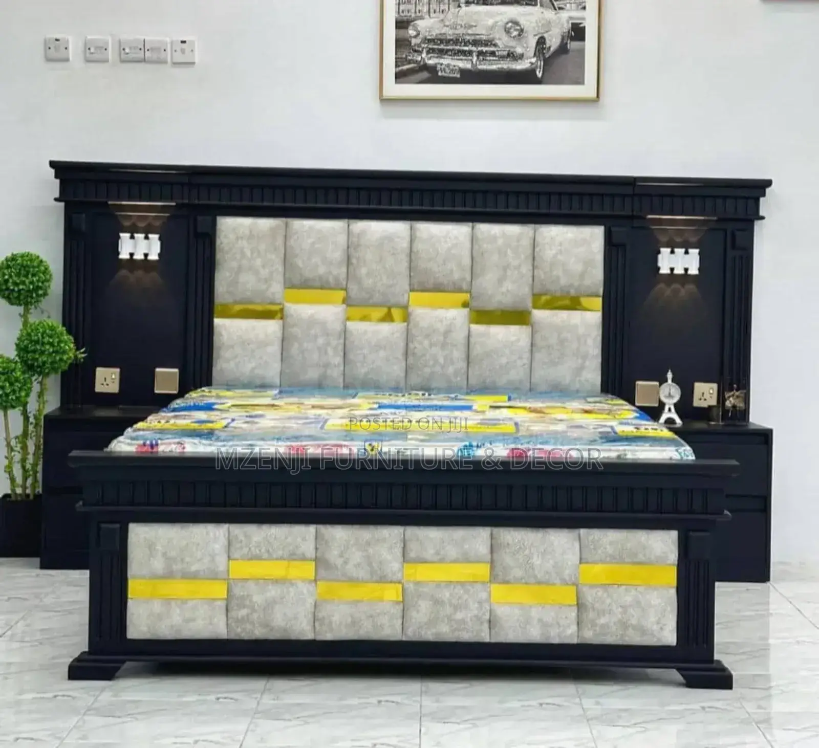 Kitanda Cha Mbao Mixer Sofa