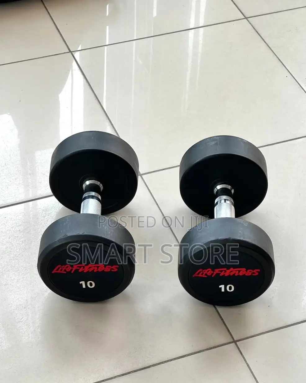 10kg Rubber Dumbbell