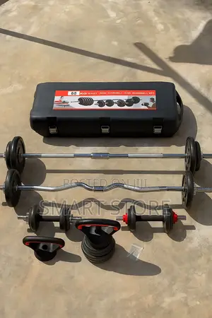 58kg Barbell, Kettlebell Dumbbell Set