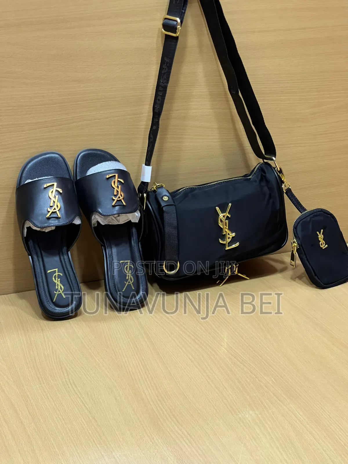 Black  Prada Bag + Sandals
