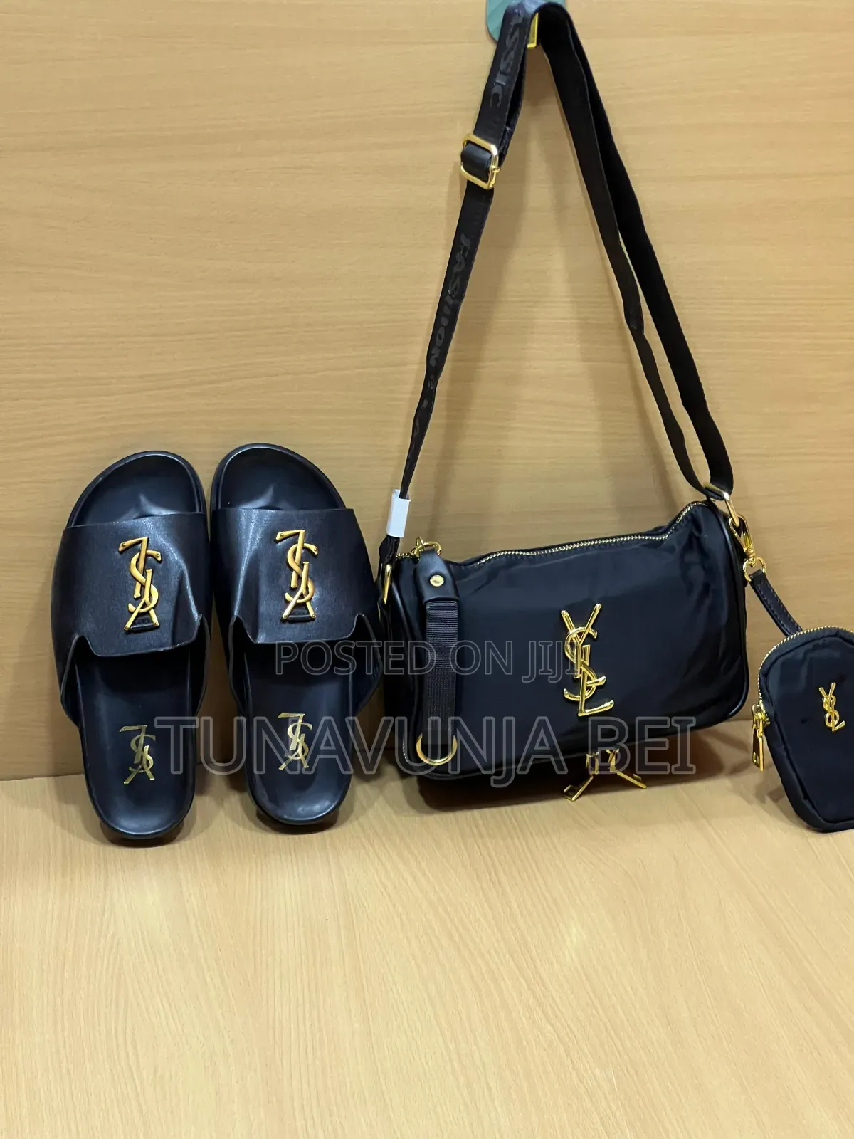 Black  Prada Bag + Sandals