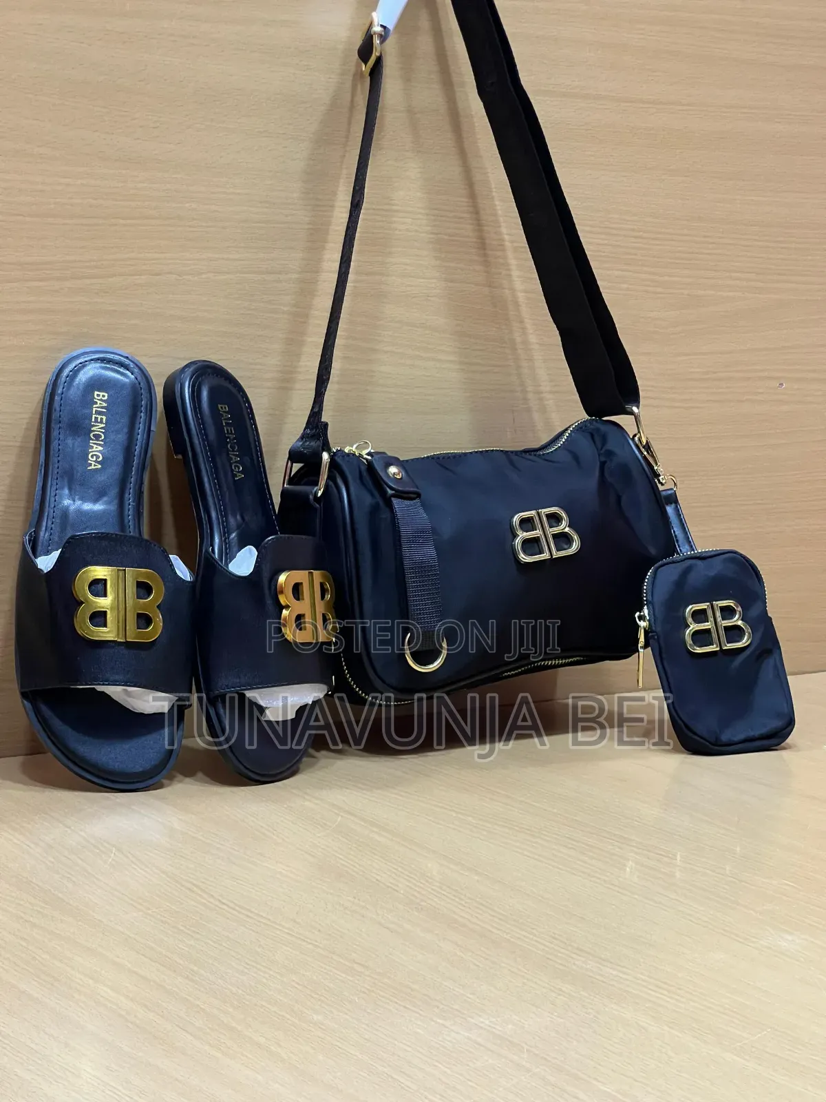Black  Prada Bag + Sandals