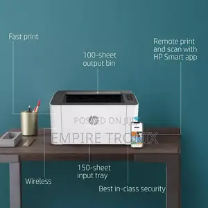 Hp 108w Monochrome Wired Laser Printer - Wifi Connectivity