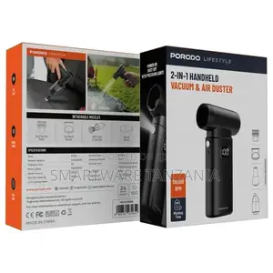 Porodo Lifestyle 2in1 Handheld Vacuum Air Duster - Black