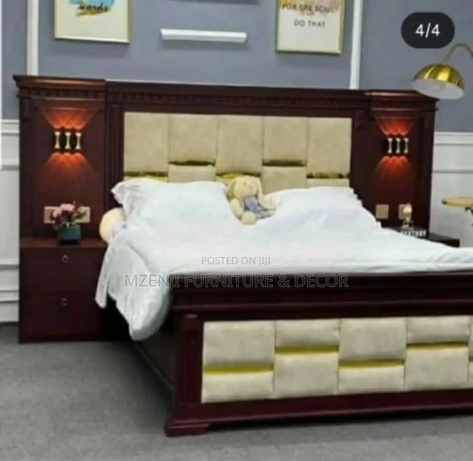 Kitanda Cha Mbao Cha Sofa