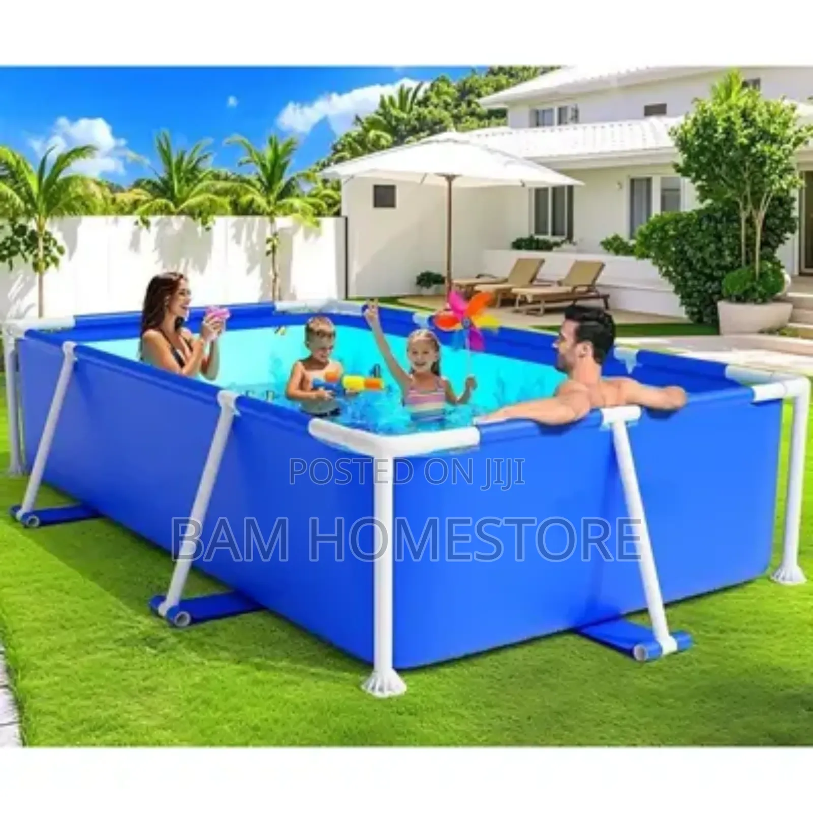 Above Ground Rectangular Swimming Pool 4m
