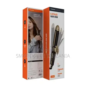Porodo Lifestyle 4 Style Hair Iron - Black