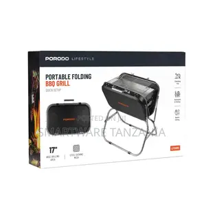 Porodo Lifestyle Portable Folding BBQ Grill - Black