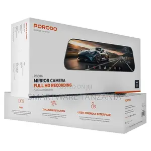 Porodo Mirror Camera Full Hd Recording - Black