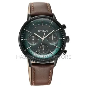 Titan Light Leathers Quartz Multifunction Watch for Men