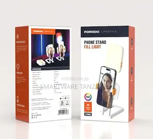 Porodo Lifestyle Phone Stand Fill Light - Black