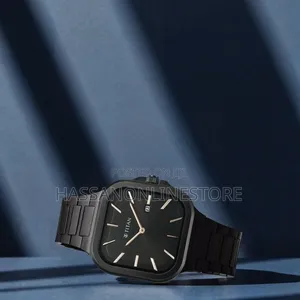 Titan Classique Slim Square Quartz Analog With Date Black