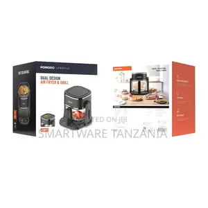 Porodo Lifestyle Dual Design Air Fryer Grill - Black