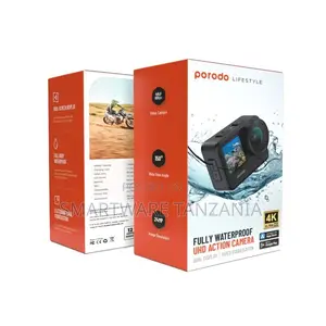 Fully Waterproof Uhd Action Camera Dual Display With Video