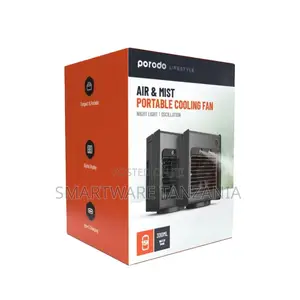 Porodo Air Mist Portable Cooling Fan With Night Light