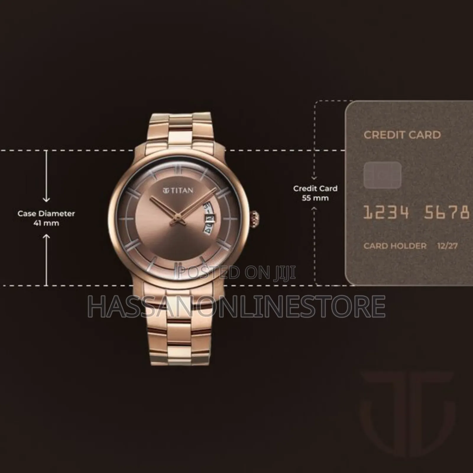 Titan Clasique Slim Quartz Analog Date Coffee Brown Watch