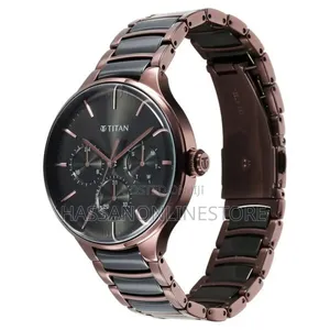 Titan Ceramic Fusion Multifunction Black Dial Watch for Men