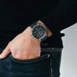 Titan Light Leathers Multifunction Silver Dial Watch for Men