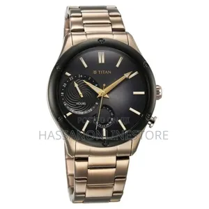 Titan Stellar Multifunction Brown Dial Brown Watch