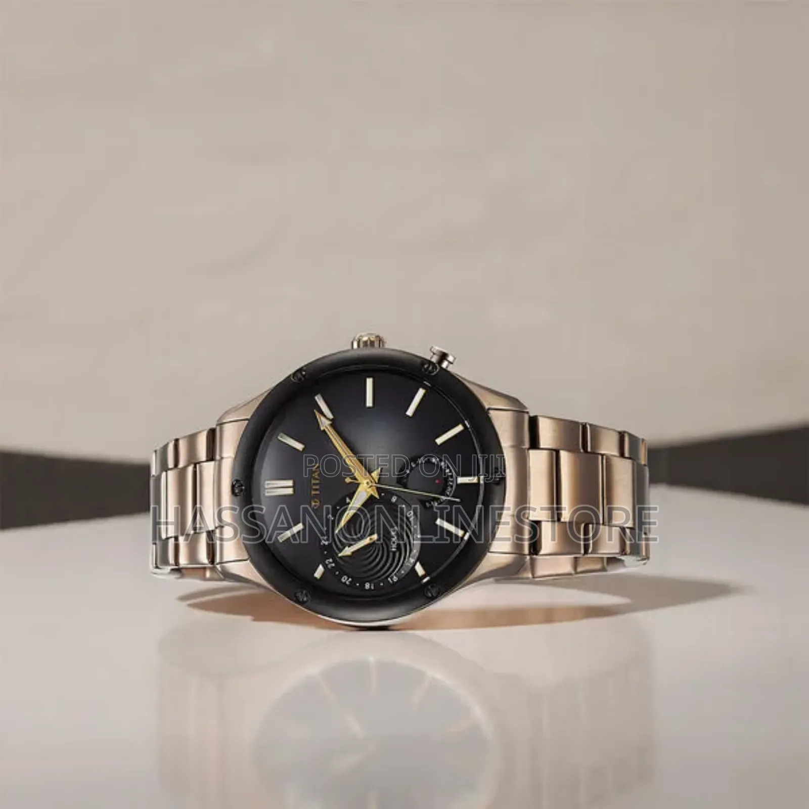 Titan Stellar Multifunction Brown Dial Brown Watch