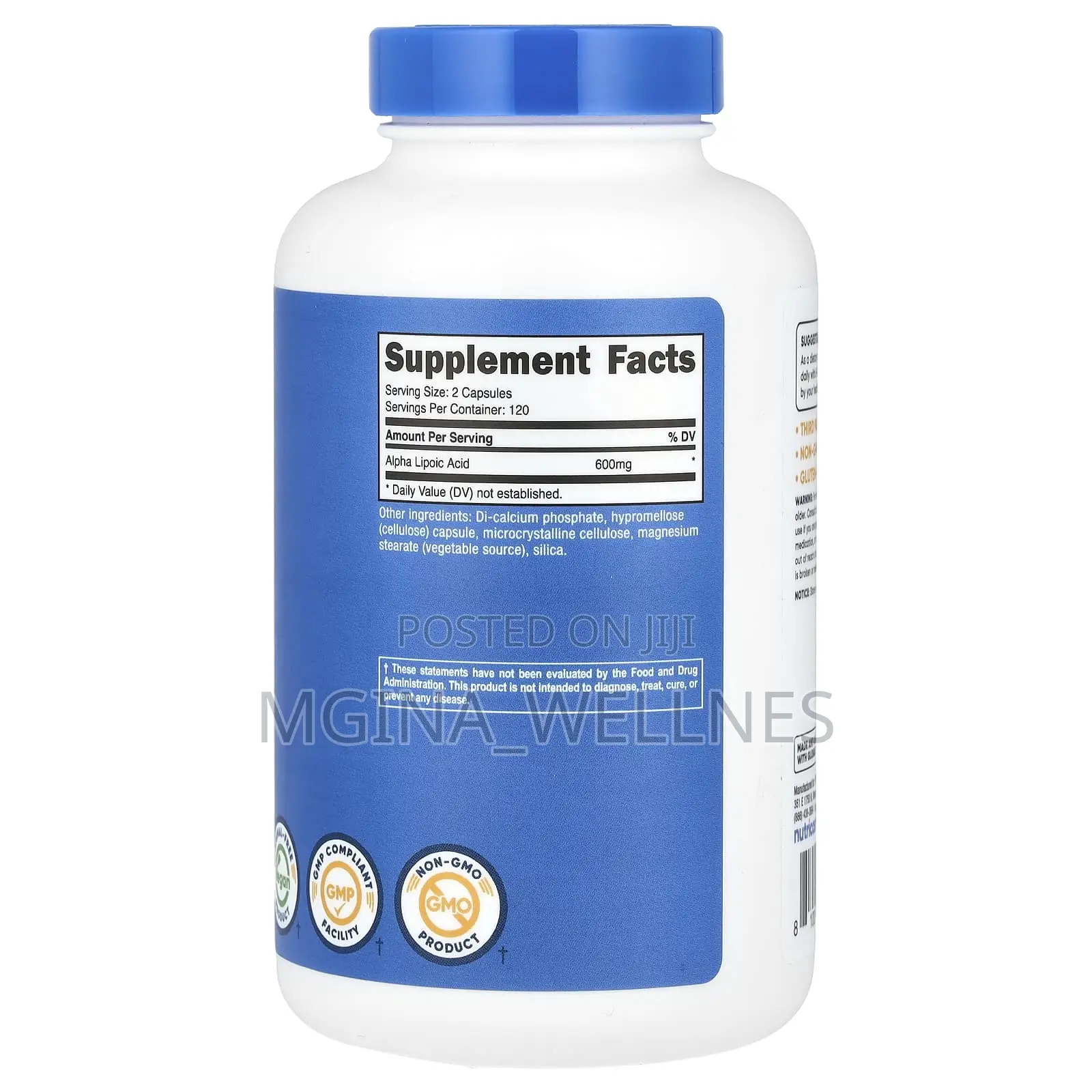 Alpha Lipoic Acid, 240 Capsules, (300 Mg Per Capsule)