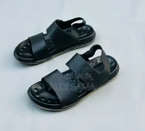 Men's Sandals Clark's Full Black Material Pure Leather