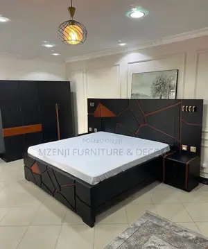 New Modern Design Bed Two Bedside 