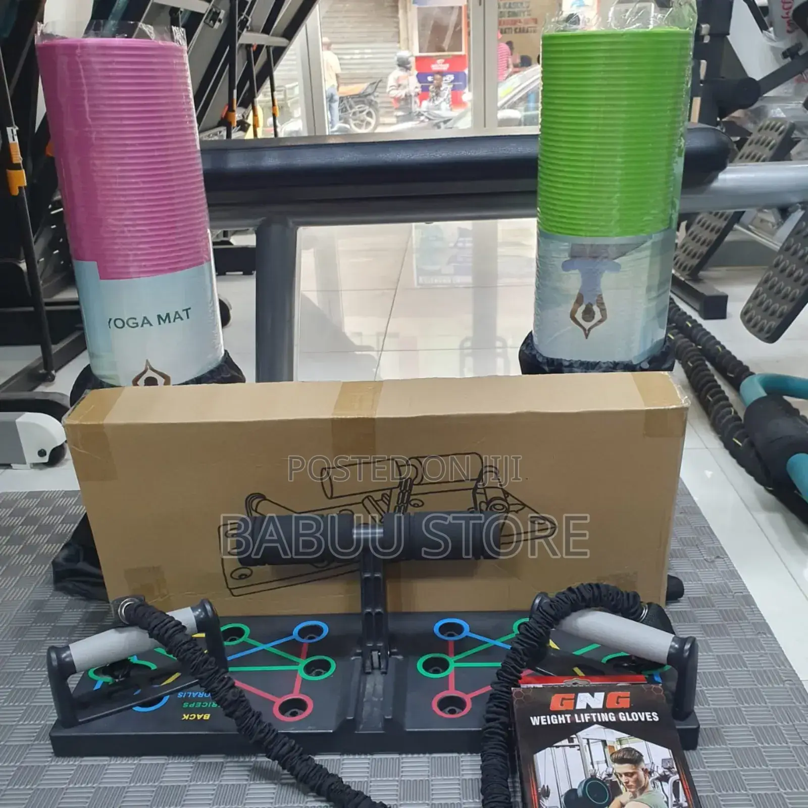 Push Up Board Pamoja Na Yoga Mat