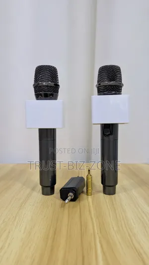 Double Wireless Microphone +Logo Box