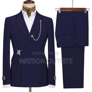 Men's Suits or Suti Ya 2 PCS Ya Buckle Kwenye Jacket